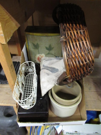 Wooden Baskets, Vases and more. NO SHIPPING