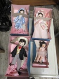 Collectible Madam Alexander dolls. Ballerina, Rhett, Pinkie and Blue Boy.