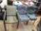 5- Patio Chairs W/ Small Glass Side Table NO SHIPPING