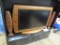 Swedx tv -unique-wood enclosed screen cracked 36'x24' NO SHIPPING