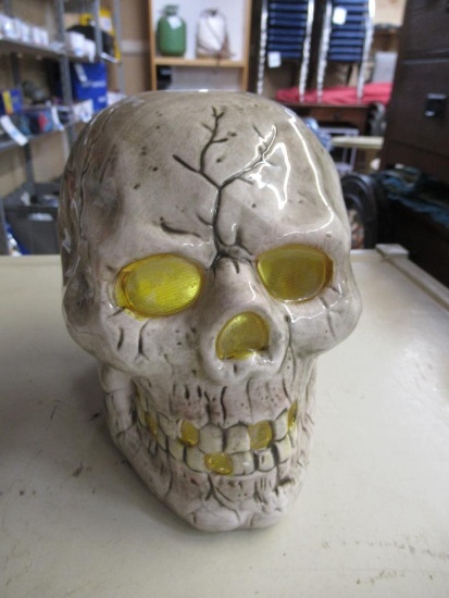 Skull Candle Holder 6"tall NO SHIPPING