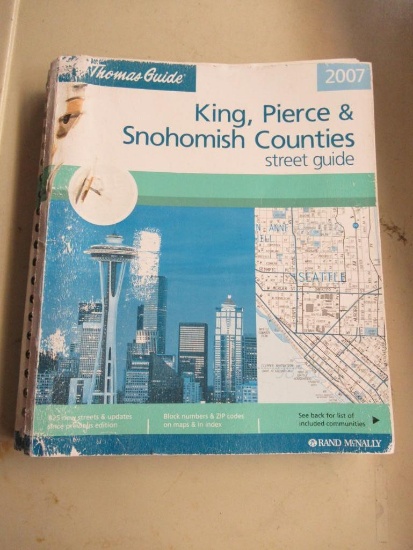 Thomas Guide- King, Pierce & Snohomish Counties Street Guide