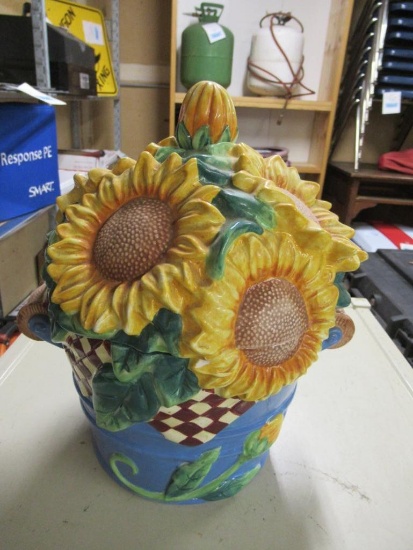 Sunflower Cookie Jar NO SHIPPING