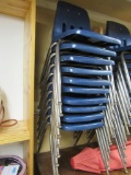 10- Hard Back Stacking Chairs NO SHIPPING