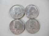 4- 1968 Kennedy Half Dollars