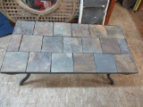 Metal Framed W/ Tiled Top Coffee Table 84