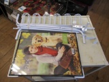 Over Door Shoe Rack W/ New Misc Picture Frame NO SHIPPING