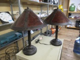 2- Metal Framed Lamps 21