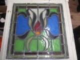 2- Leaded Glass Pieces 15