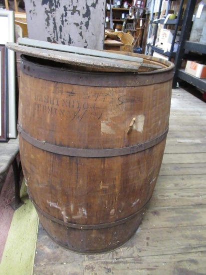 Vintage Barrel 20" dia x 30 tall. NO SHIPPING