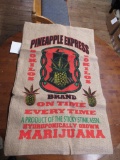 Novelty Pineapple Express Marijuana Burlap Sack