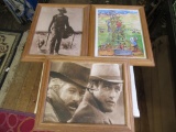 3 Framed Pictures 13 x 17. NO SHIPPING