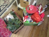 2 Boxes of Christmas Decor. NO SHIPPING