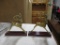 2 Solid Brass Horned Animals 7.5