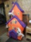 2 Halloween Yard Inflatables Pumpkin and Ghost