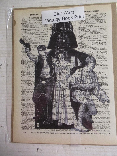 Star Wars Vintage Dictionary Print 8" x 8"