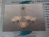 New 1 Tier 8 Light Chandelier