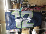 Seahawks Banner 3'x6' and Cap