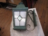 2 Stained Glass Style Light Sconces NEW NO SHIPPING