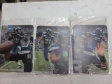 3 Seattle Seahawks Panorama Plate Collection w/ COAs