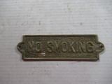 Brass Sign - No Smoking 7