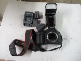 Canon EOS 5D Camera w/ Canon Speedlite 580 ex11 Flash, Batteries and Charger (no lenses)