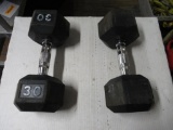 Pair of 30lbs Dumbells. NO SHIPPING