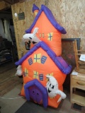 2 Halloween Yard Inflatables Pumpkin and Ghost