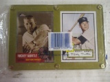 2 Framed Mickey Mantle Cards 7 x 4.5