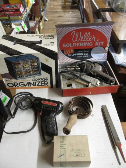 Storage Organizer, Vintage Tools and more