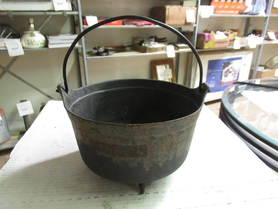 Cast iron kettle.