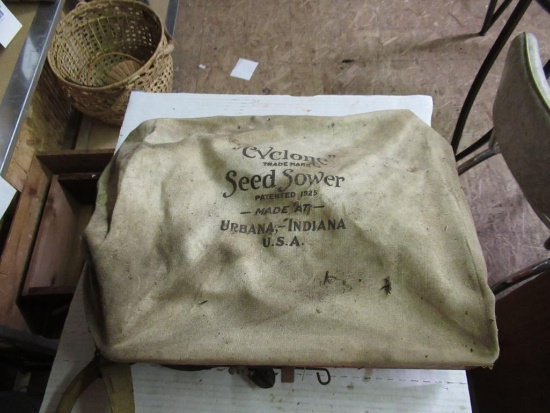 Vintage Cyclone seed sower.