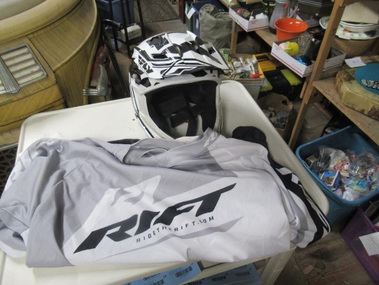 BMX Helmet, Rift Jersey sz XL