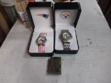 NFL Watches Patriots and Steelers, Lighter