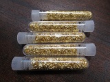 5 Vials Gold Flake