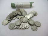 50 1951-1952 Roosevelt 90% Silver Dimes