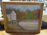 Art - Signed PJ Ritter Waterfall Painting. NO SHIPPING