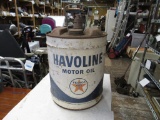 Vintage Halvoline Motor Oil Can 14