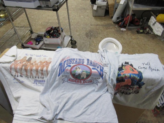 3 Mustang Ranch/Crazy Girls t-Shirts sz L