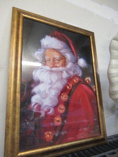 Framed Santa Picture 24x33 NO SHIPPING