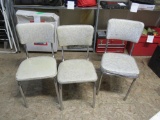 3-Vintage chairs tallest: 31'' NO SHIPPING