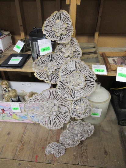 Metal Flower Wall Hanging 45" tall. NO SHIPPING