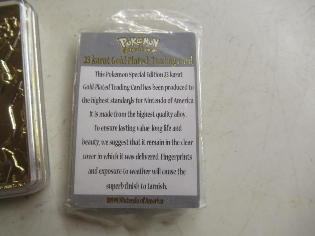 23 karat gold plated pokemon cards value Pokemon 23K Gold-Plated Trading Card Limited Edition main image 1