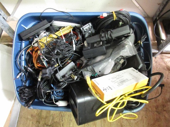 Big Tote of Misc Cords NO SHIPPING