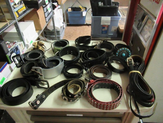Box of Misc Belts