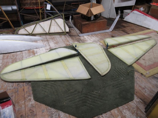 Taylorcraft B Rear Wings and Tail Rudder. SPECIAL SHIPPING REQUIREMENTS
