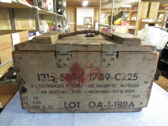 Vintage Wood Ammo Box for Cannon. NO SHIPPING