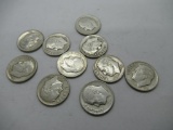 Silver Dimes - 10 1952S Roosevelt 90% Silver