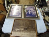 Authentic Vintage Pictures - 3 Framed, 2 Unframed NO SHIPPING