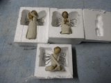 Willow Tree Christmas Items - 3 Angels - Serenity, Miracles and Friendship